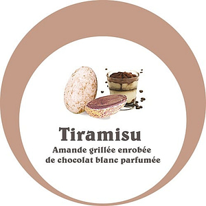 dragées Adam amande et chocolat saveur dessert tiramisu