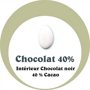 Dragées au chocolat noir 40% cacao