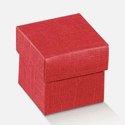 boite cube rouge