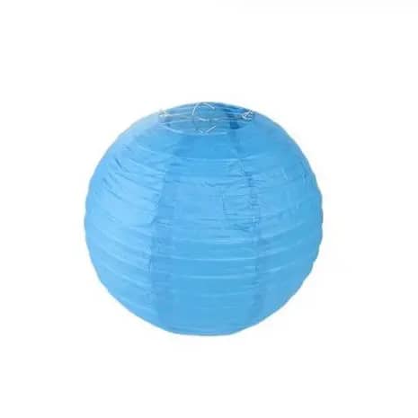 Boule en papier, diamètre 20cm bleu
